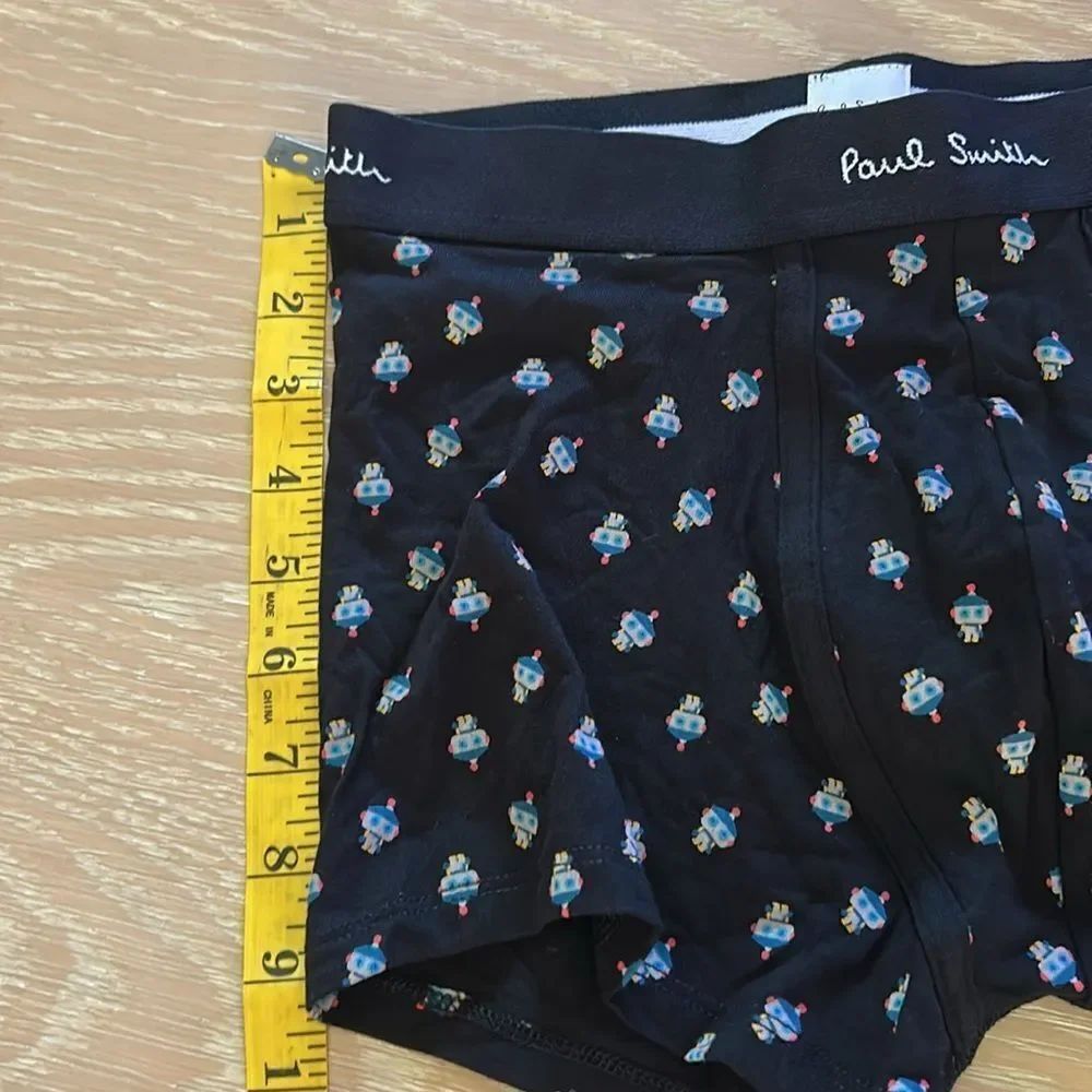 Paul Smith Single Organic Cotton Trunk Boxer Brief Robot Size Small, NWT